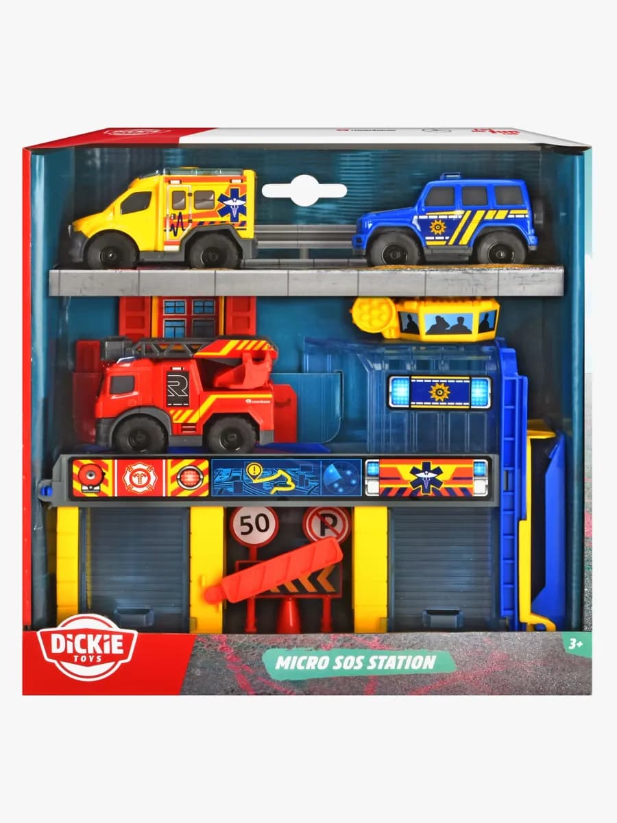 Dickie Toys Räddningsstation inkl 3 Fordon