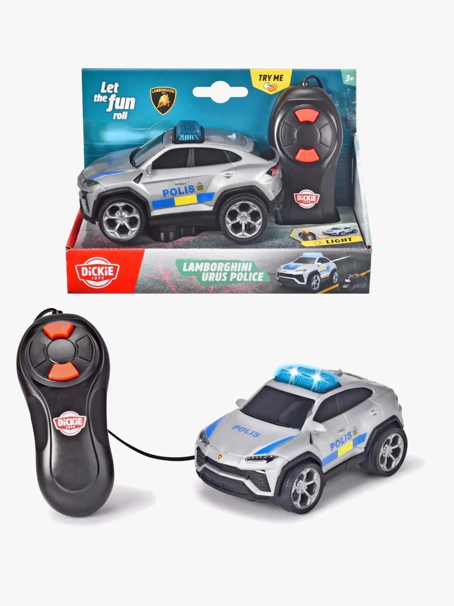 Dickie Toys Lamborghini Urus Svensk Polisbil Sladdstyrd