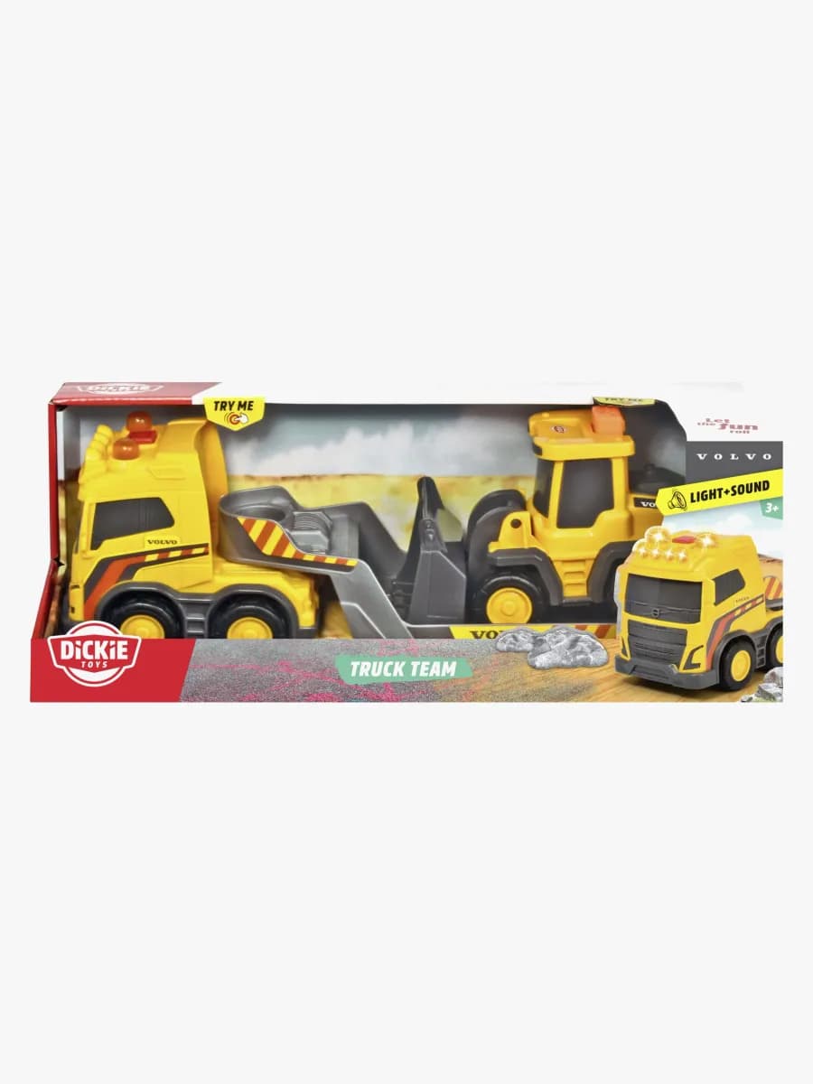 Dickie Toys Volvo Fordonsset Långtradare med Hjullastare