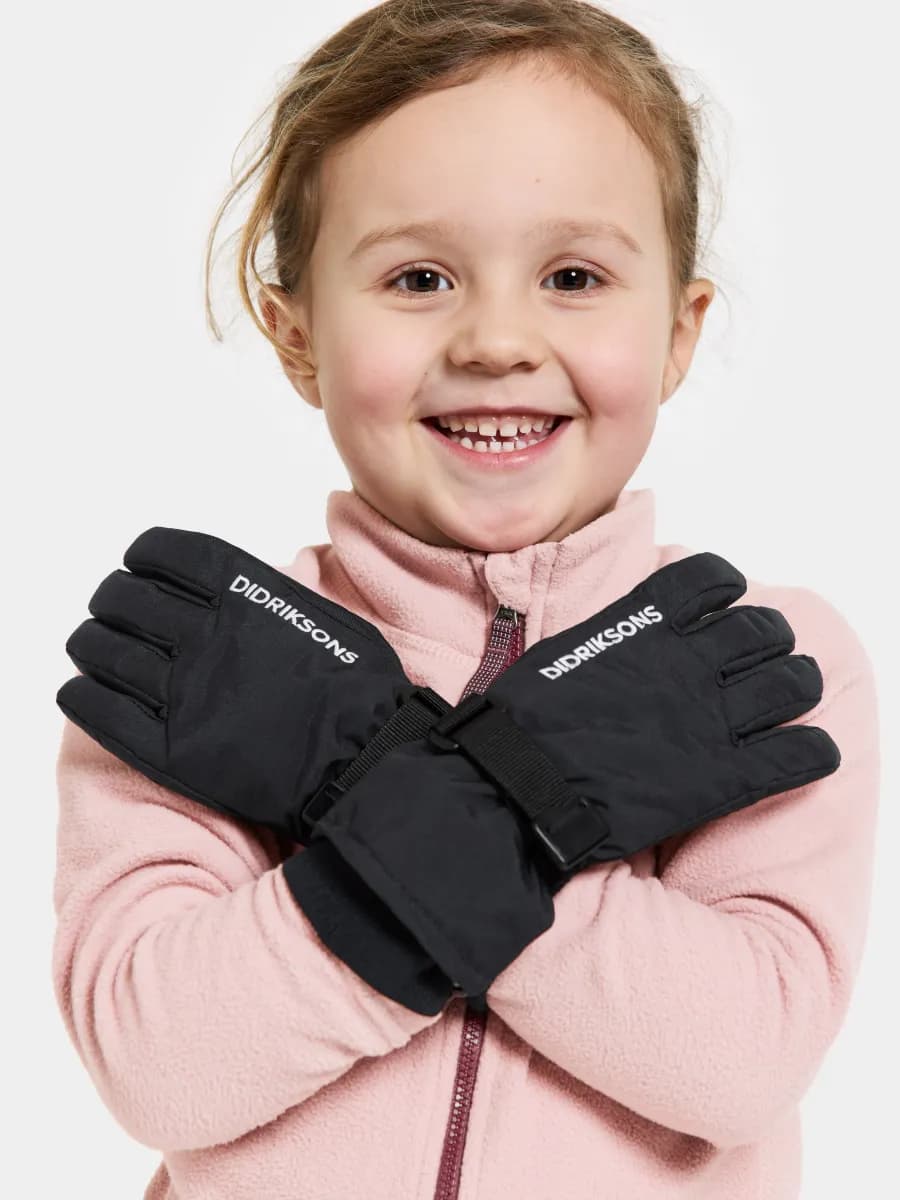 Didriksons Biggles Handskar, Black, 8-10 år - Bäst i test