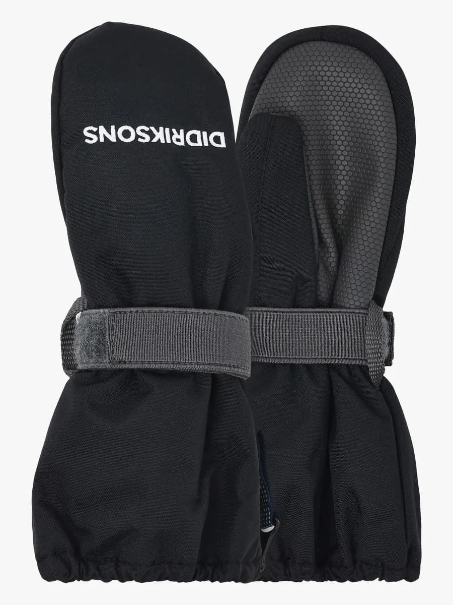 Didriksons Biggles Zip Vantar, Black, 4-6 år
