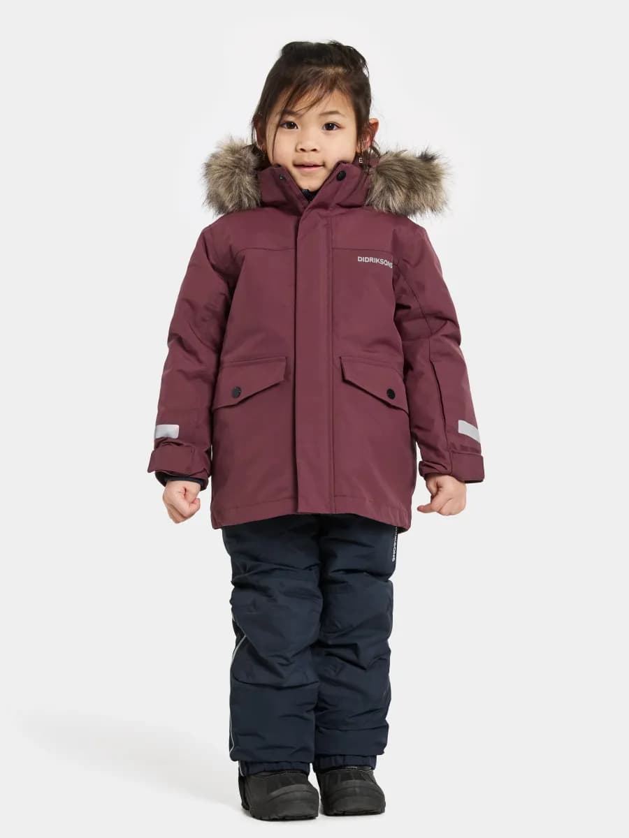 Didriksons Bjärven Vinterjacka, Anemon Red, 90