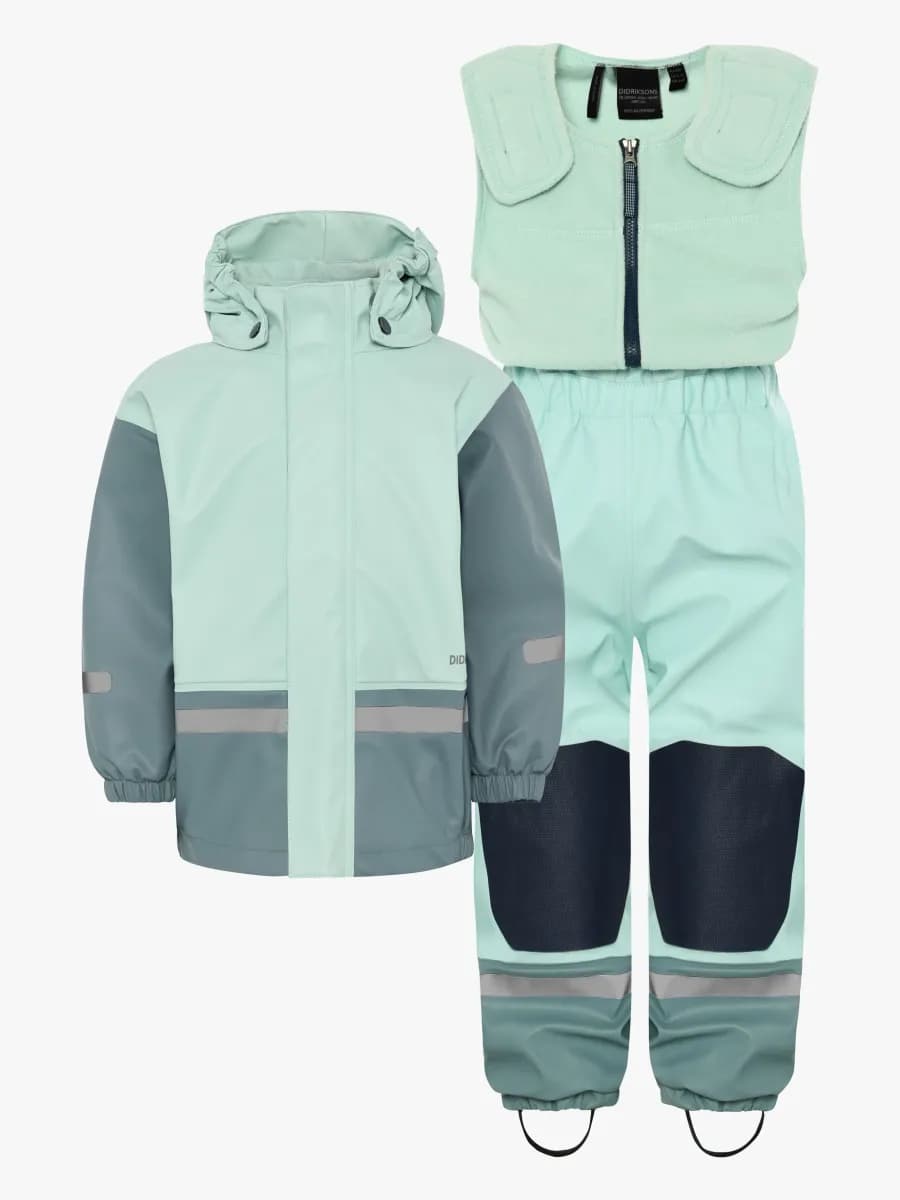 Didriksons Boardman Fodrat Regnställ, Ocean Mint, 110