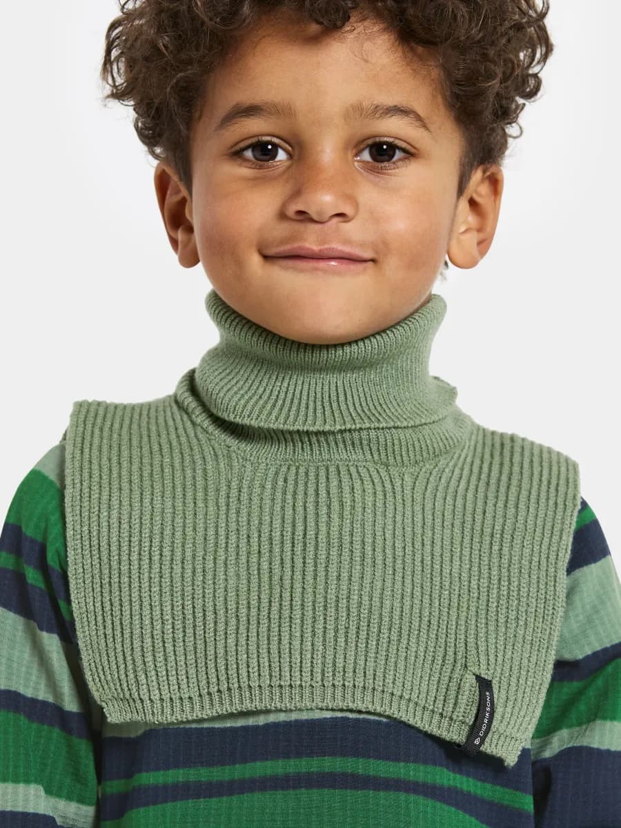 Didriksons Delfinen Halskrage, Light Moss, 6-8 år