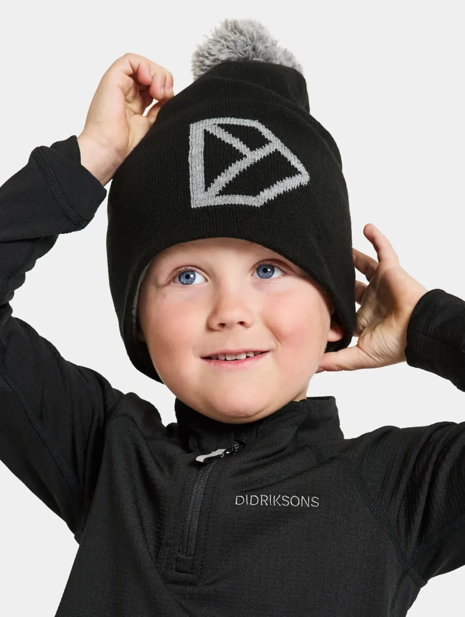 Didriksons Dropi Mössa, Svart, 48-50