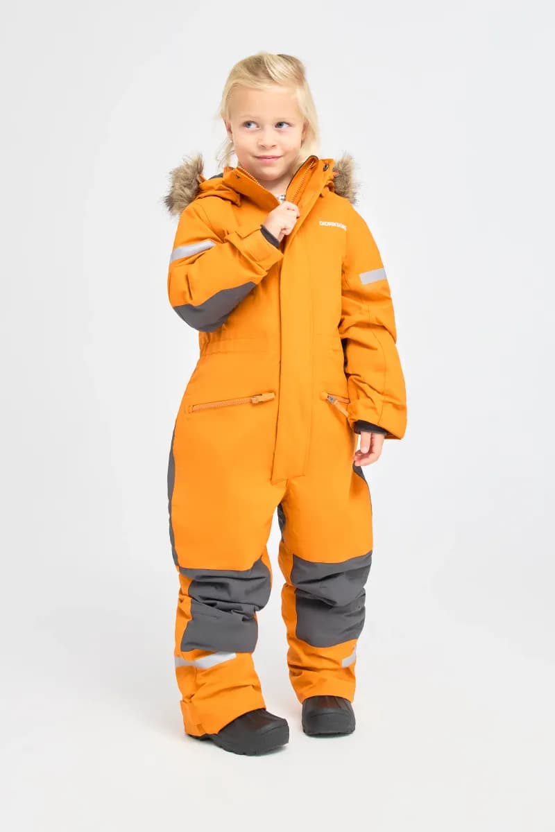 Didriksons Migisi Vinteroverall, Orange Jam, 80