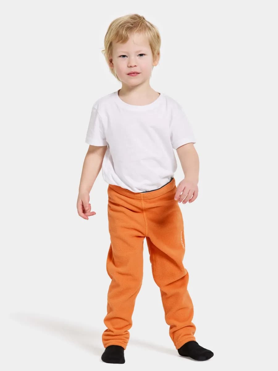 Didriksons Monte Fleecebyxor, Orange Jam, 130