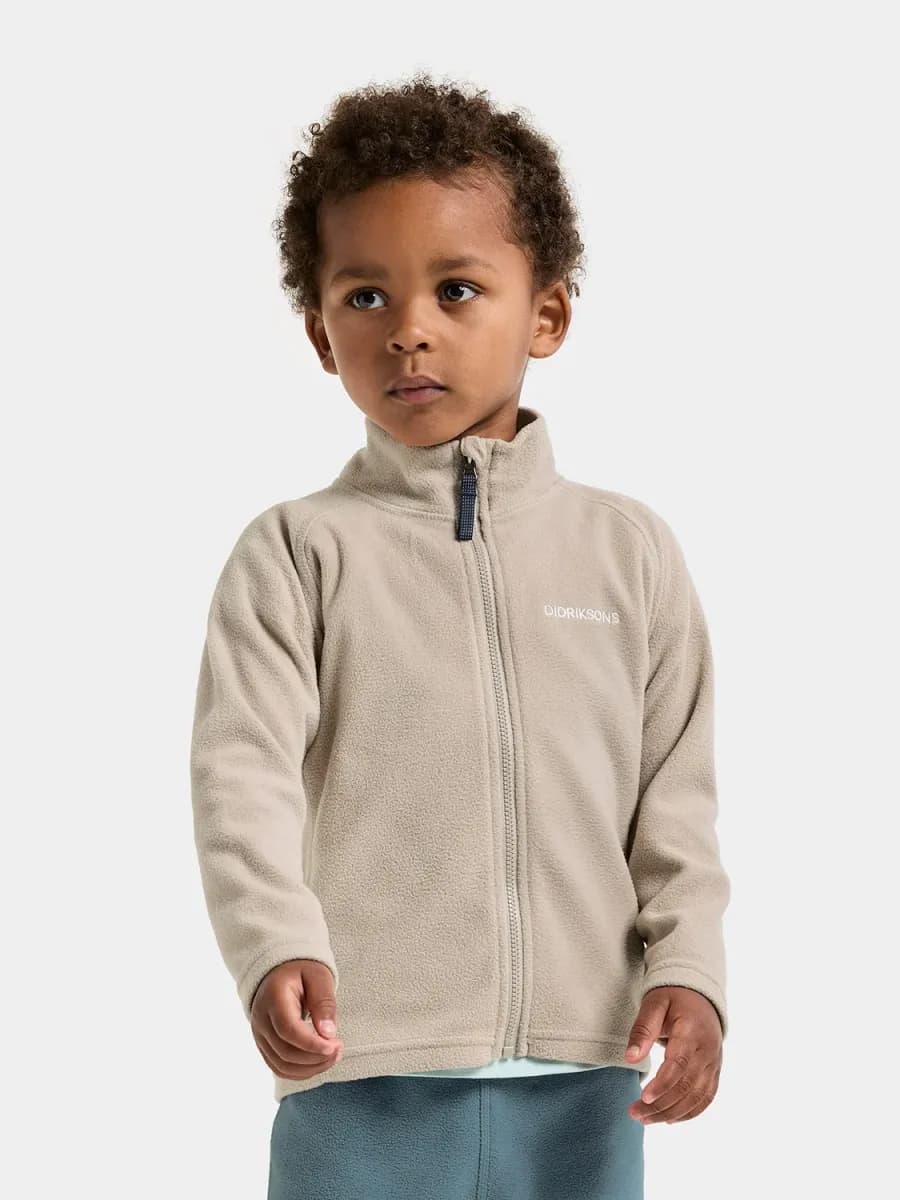 Didriksons Monte Fleecejacka, Beach Beige, 100
