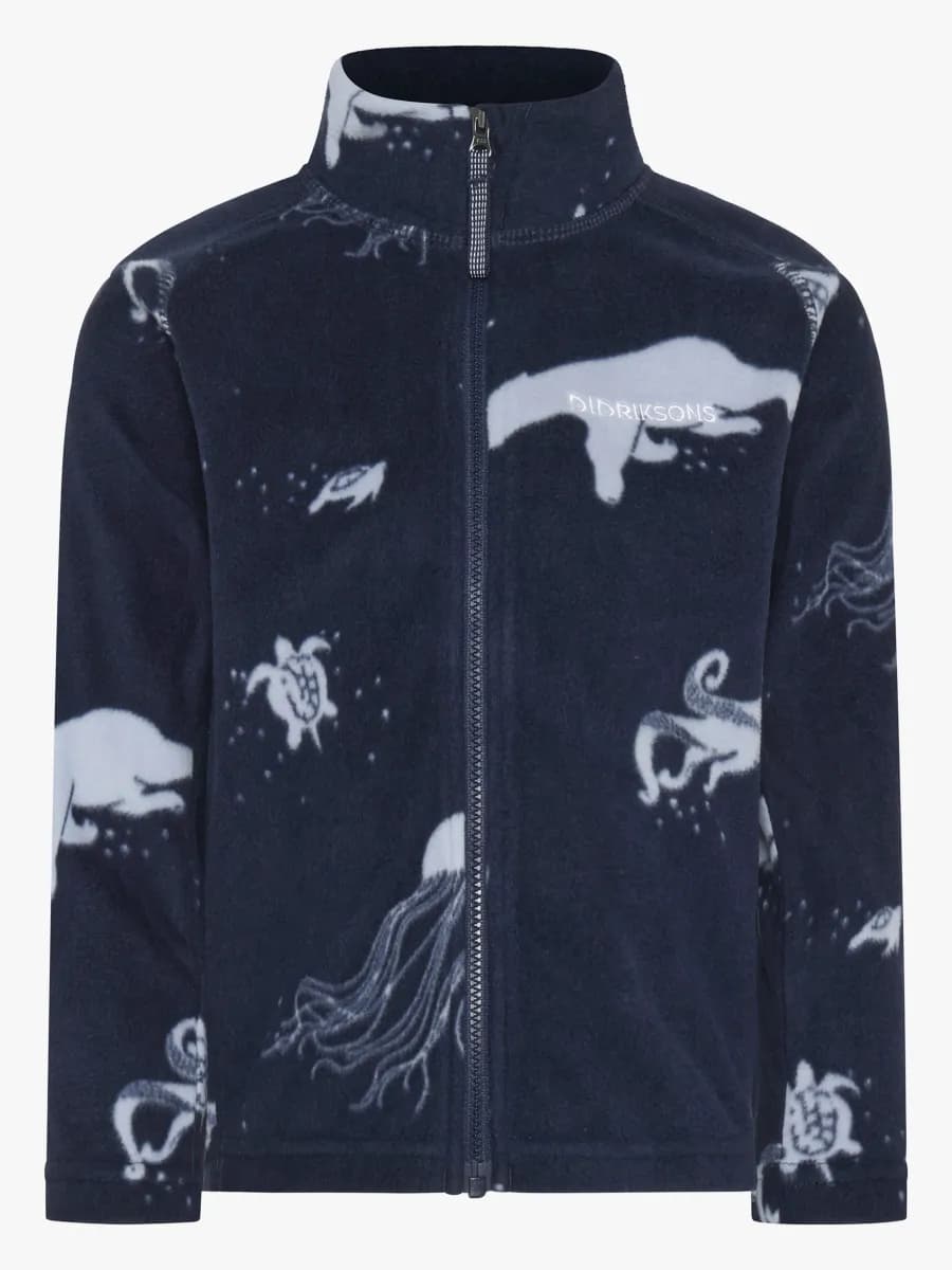 Didriksons Monte Fleecejacka, Winter Ocean Blue, 100