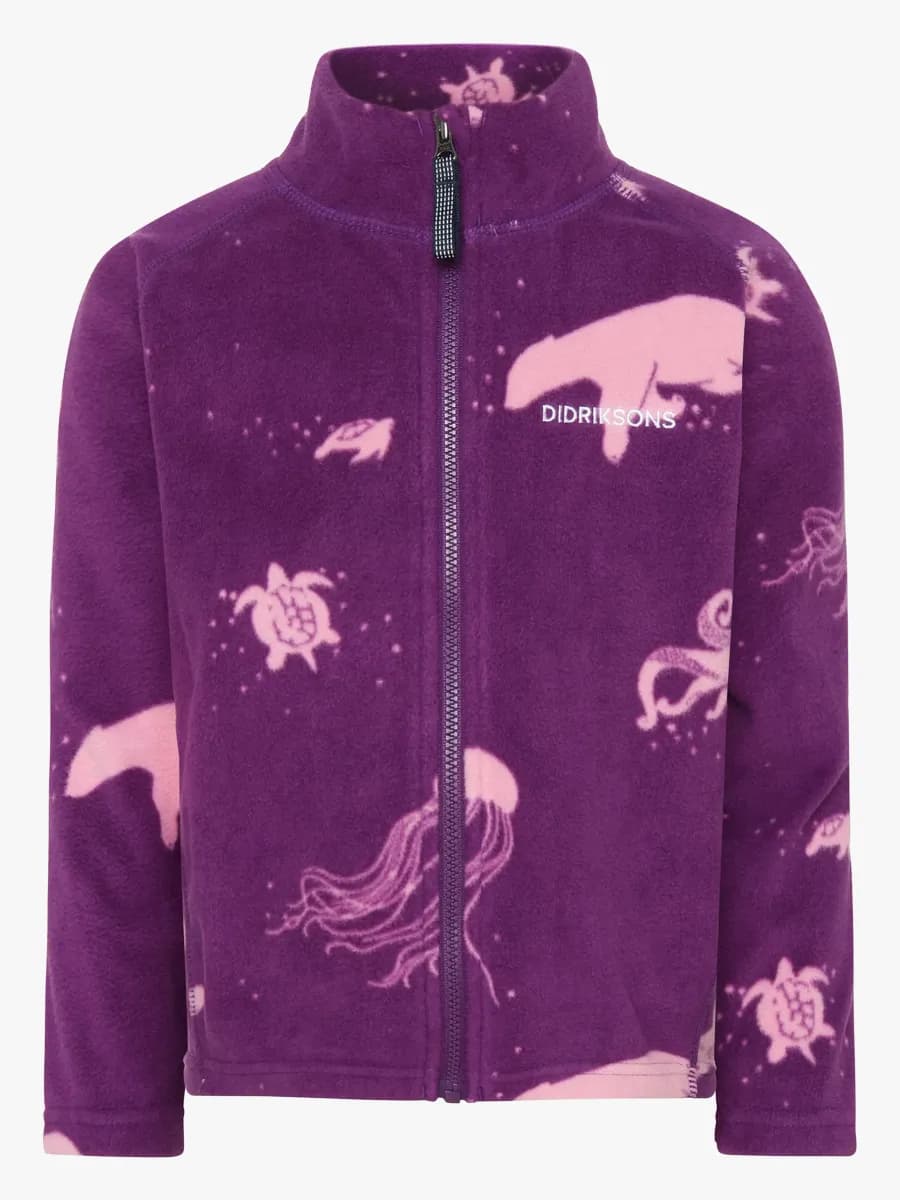 Didriksons Monte Fleecejacka, Winter Ocean Purple, 110