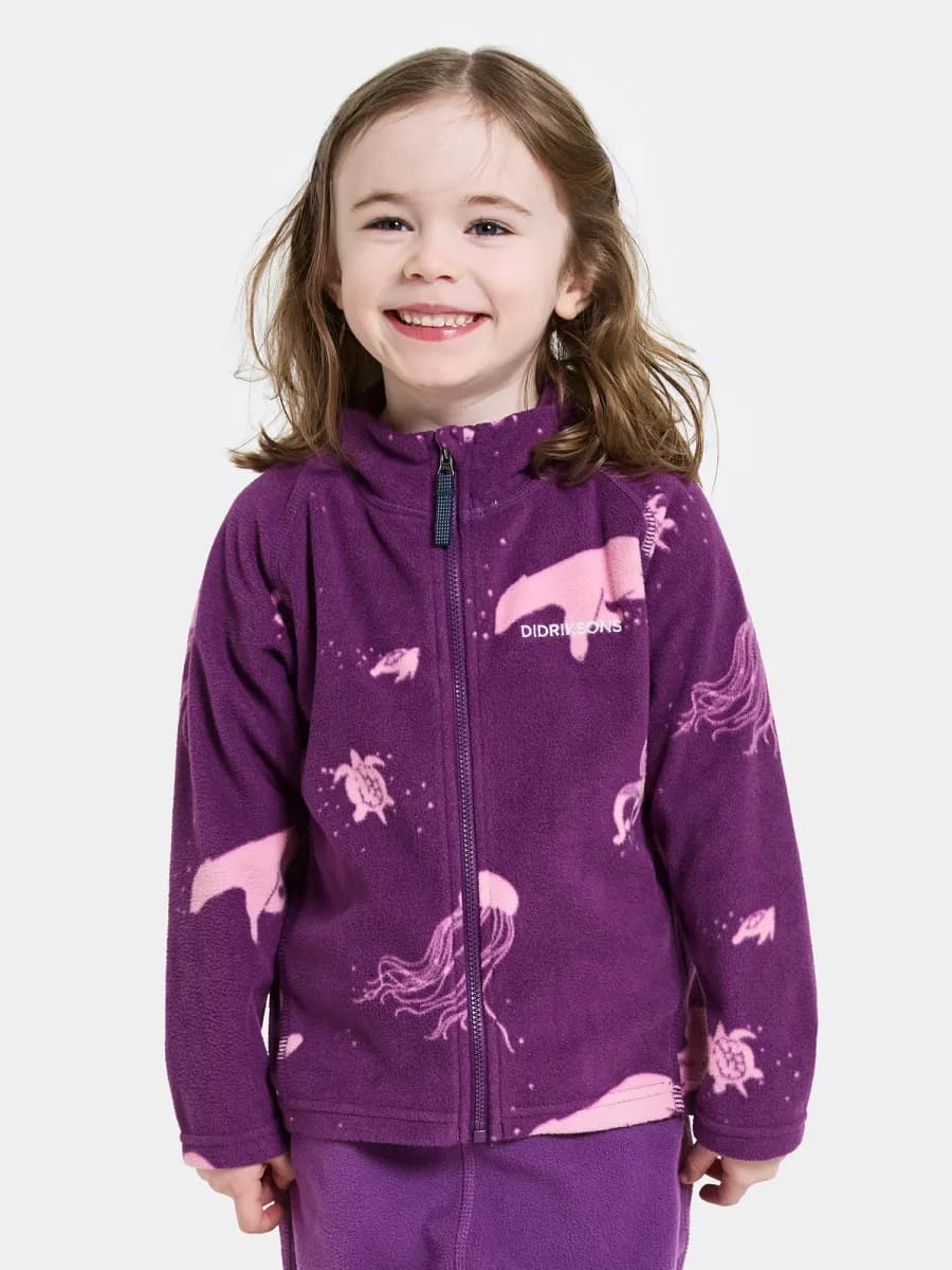 Didriksons Monte Fleecejacka, Winter Ocean Purple, 110