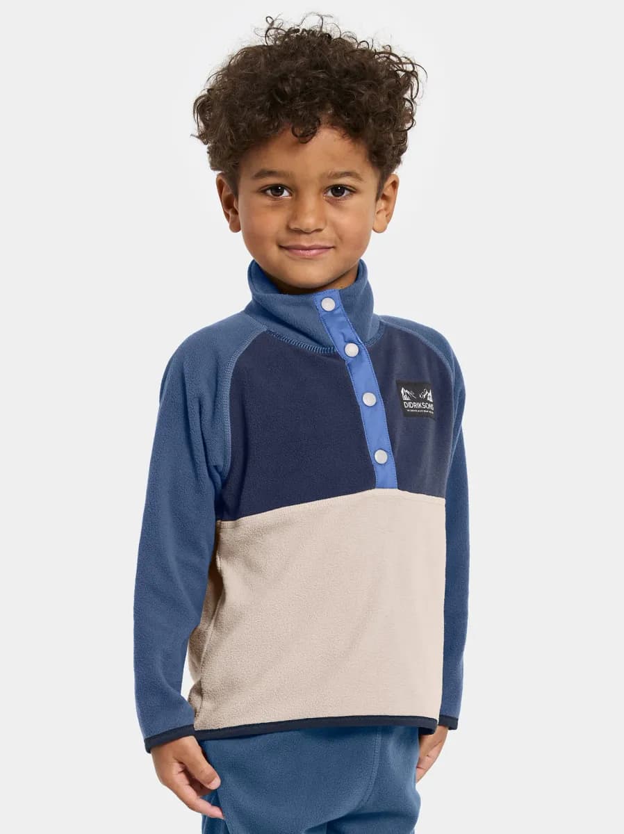 Didriksons Monte Fleecetröja, Beach Beige, 110