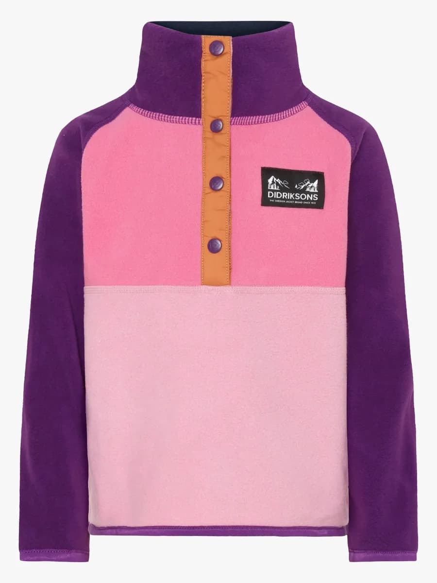 Didriksons Monte Fleecetröja, Light Heather Pink, 100