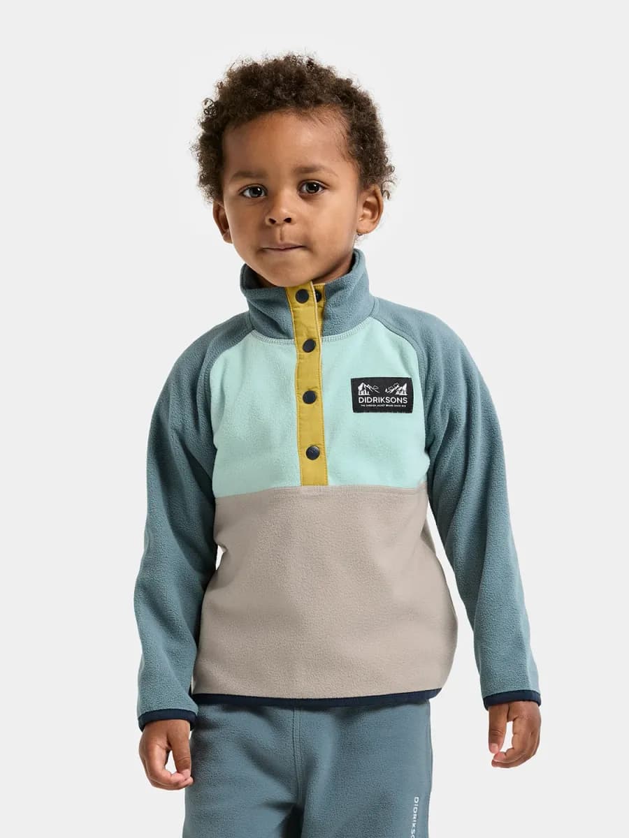 Didriksons Monte Fleecetröja, Ocean Mint, 130