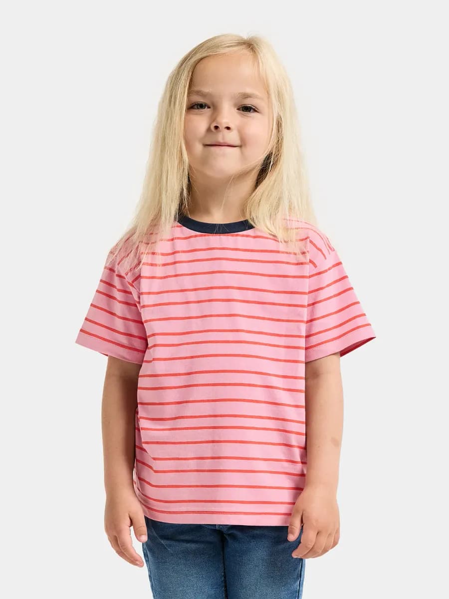 Didriksons Mynta T-shirt, Le Rand Multi Rouge, 120
