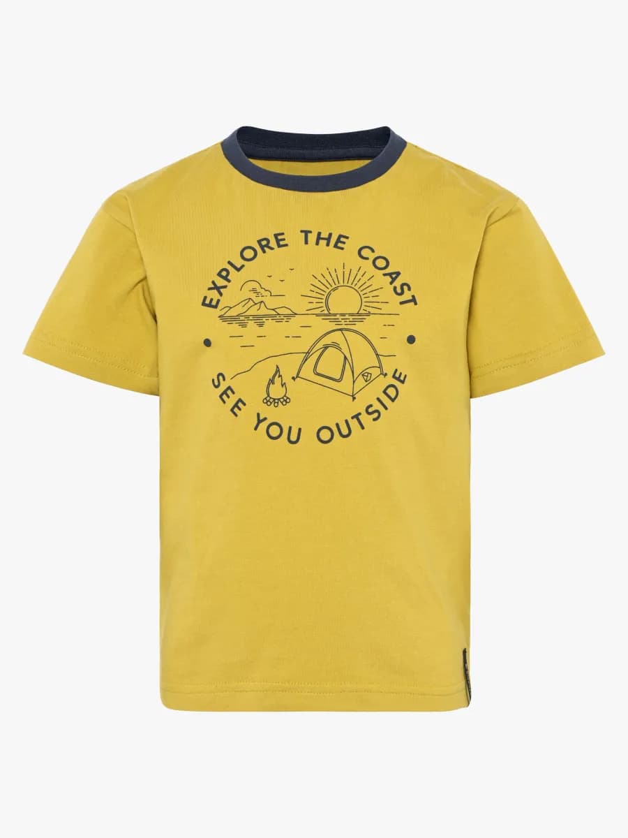 Didriksons Mynta T-shirt, Yellow Pollen, 140