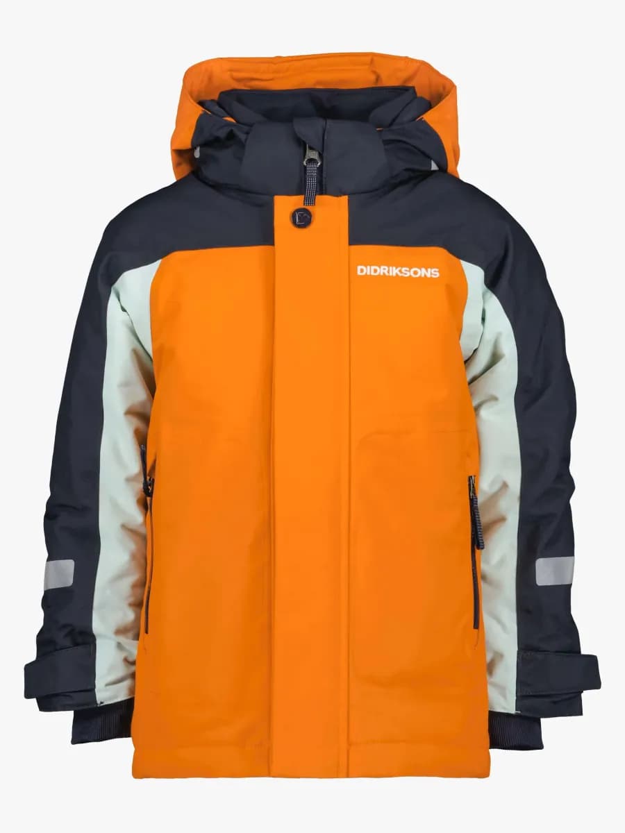 Didriksons Neptun Vinterjacka, Orange Jam, 80