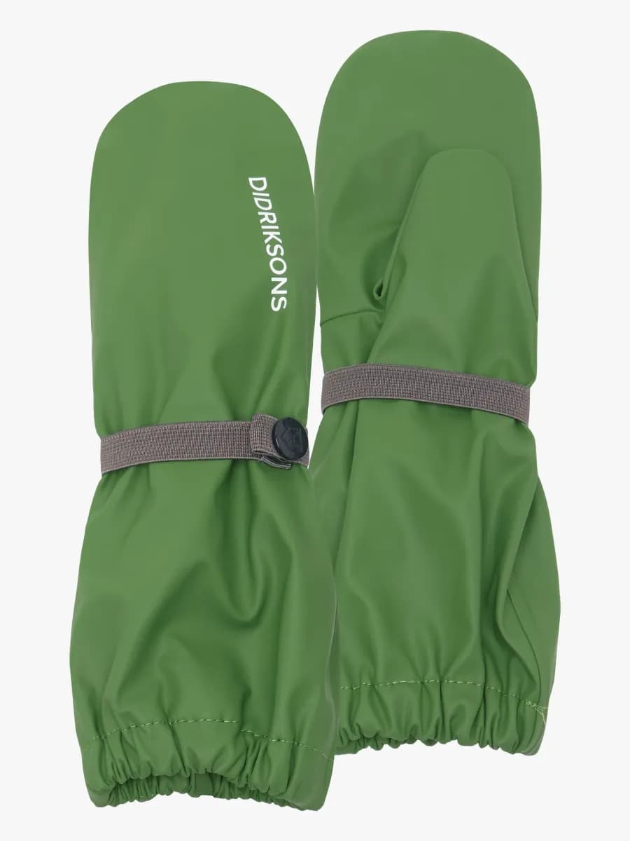 Didriksons Pileglove Fodrade Regnvantar, Algae Green, 0 år