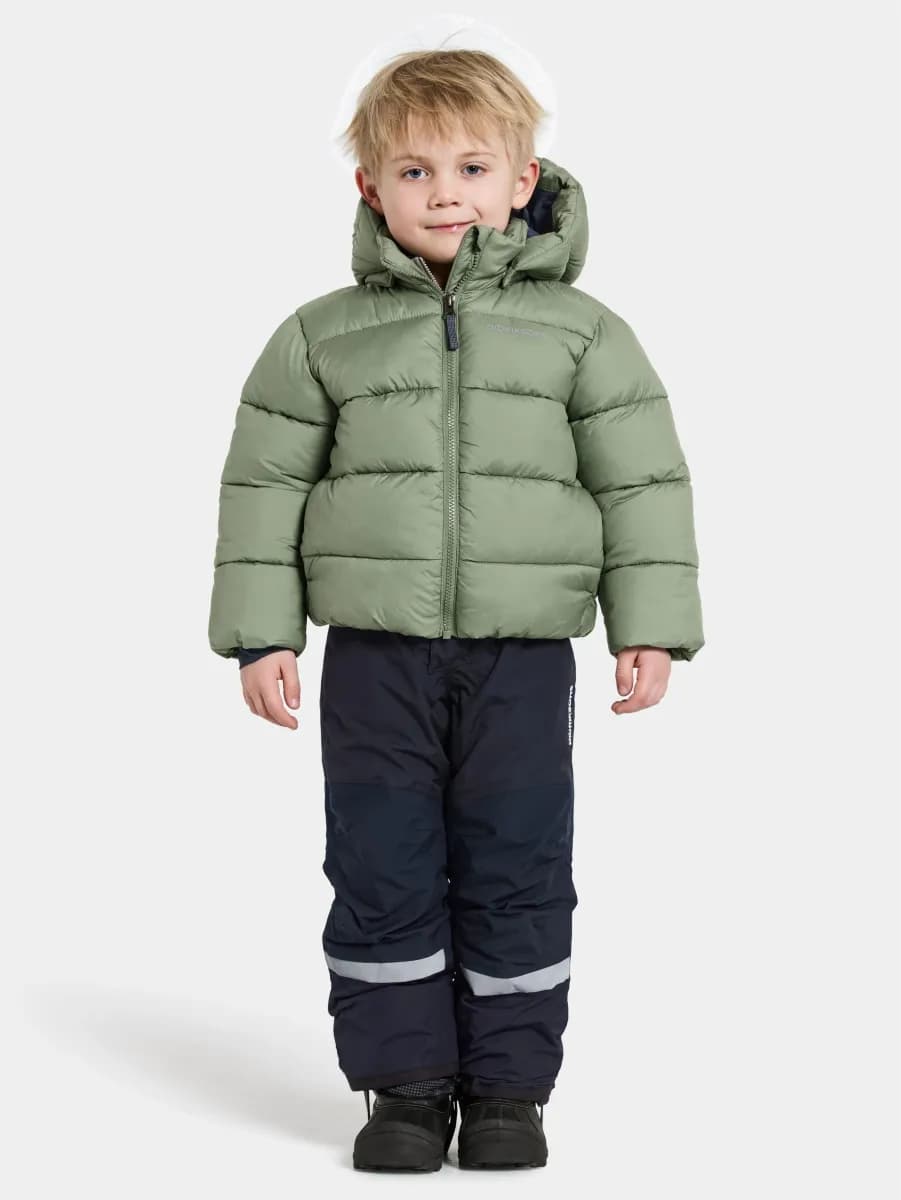Didriksons Roxen Vinterjacka, Light Moss, 130