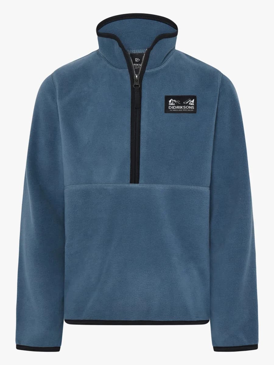 Didriksons Rubi Fleecetröja, Blue Fog, 140