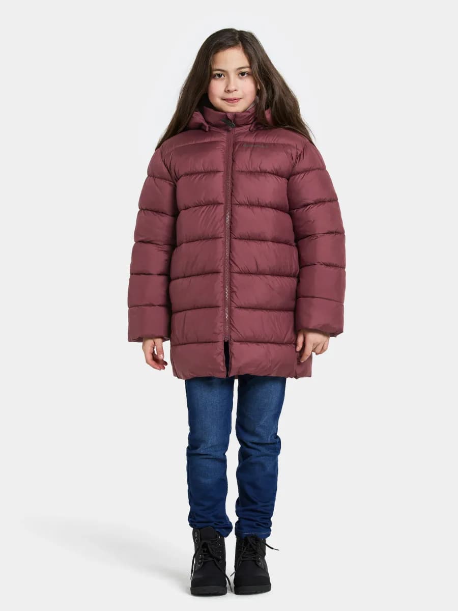 Didriksons Scoria Puffjacka, Anemon Red, 120
