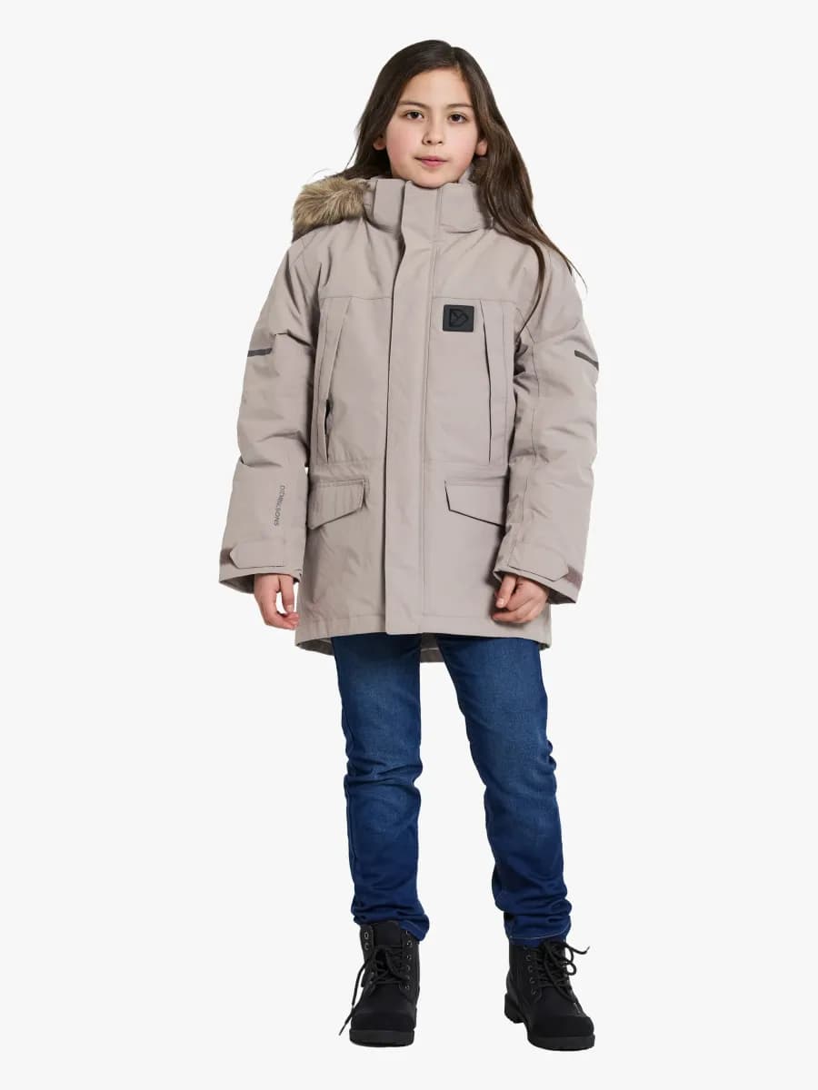 Didriksons Sylvin Vinterjacka, Ash Brown, 150