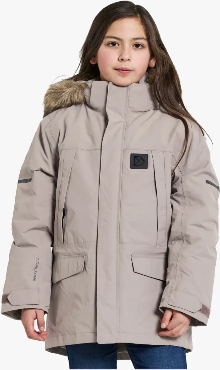 Didriksons Sylvin Vinterjacka, Ash Brown, 150