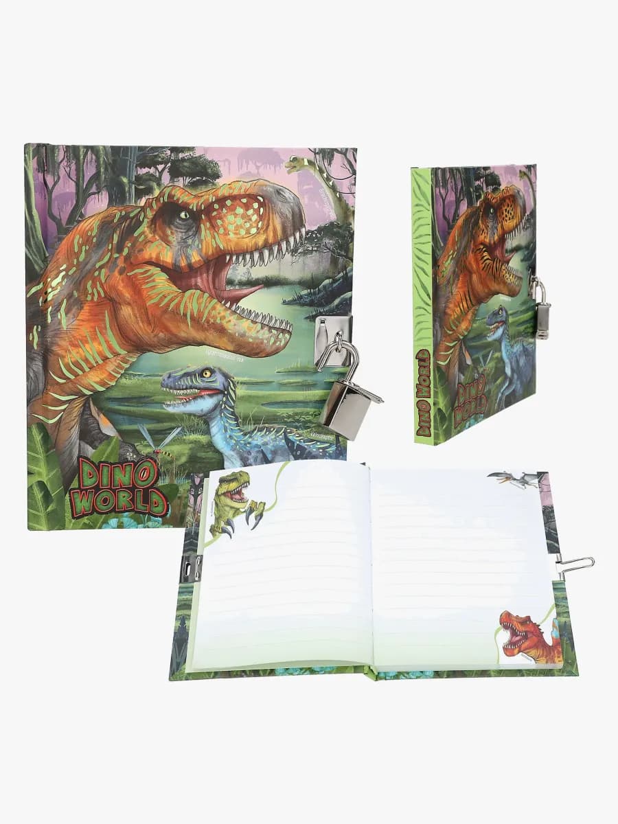 Dino World Dagbok med Hänglås