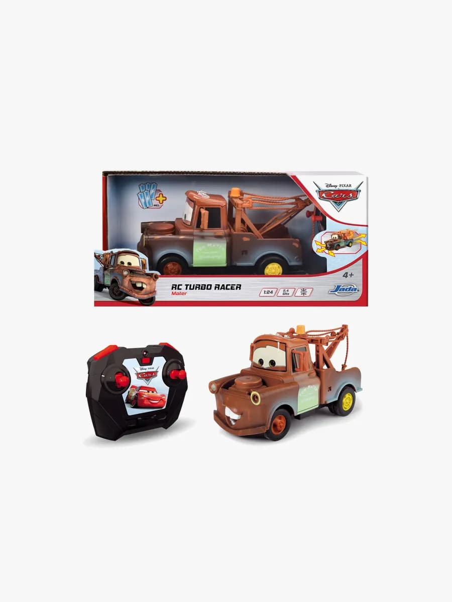 Disney Bilar Radiostyrd Bärgarn Turbo Racer 1:24