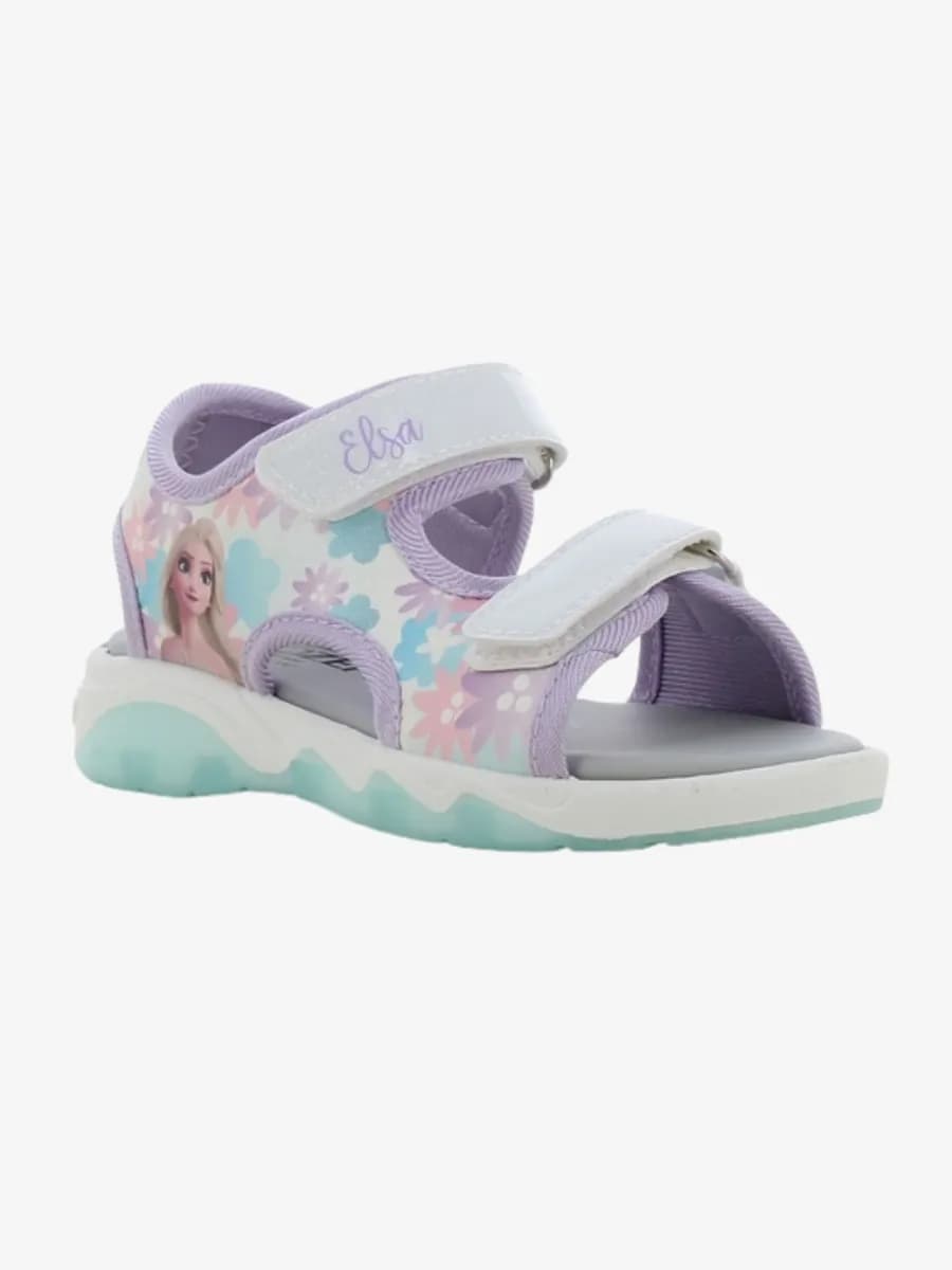 Disney Frozen Blinkande Sandaler, White/green Mint, 29