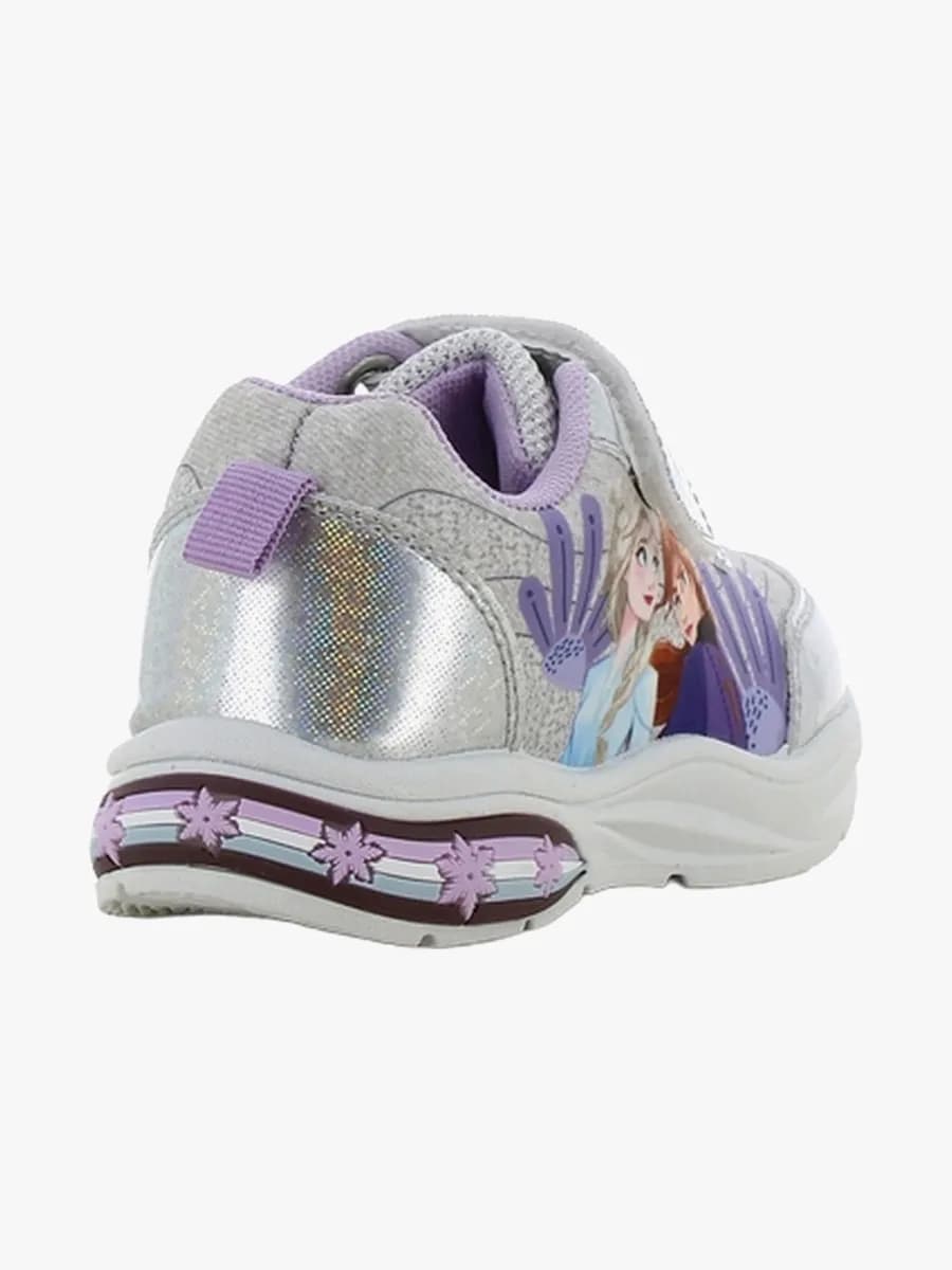 Disney Frozen Blinkande Sneakers, Silver/Lilac, 29