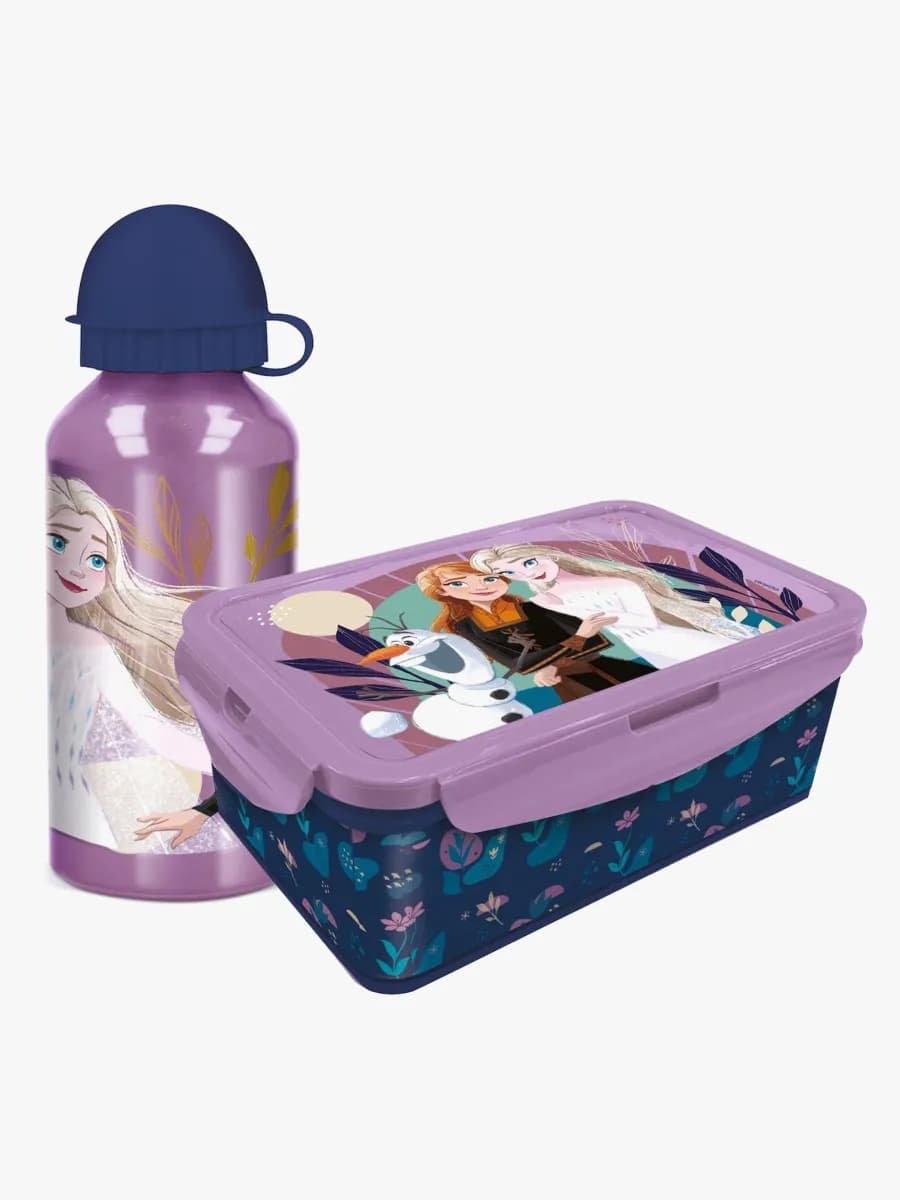 Disney Frozen Matlåda och Flaska, Lila