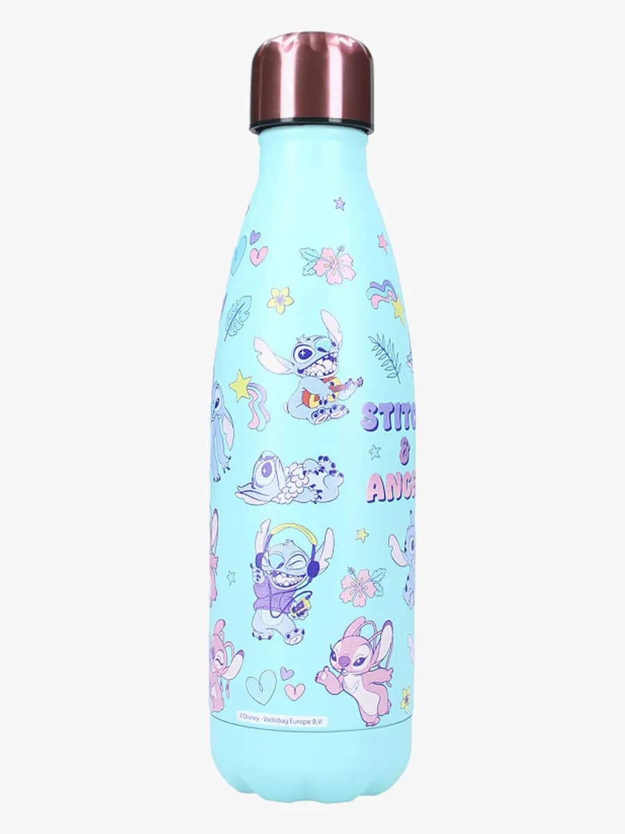 Disney Lilo and Stitch Vattenflaska 700ml Thirsty For More, Blå