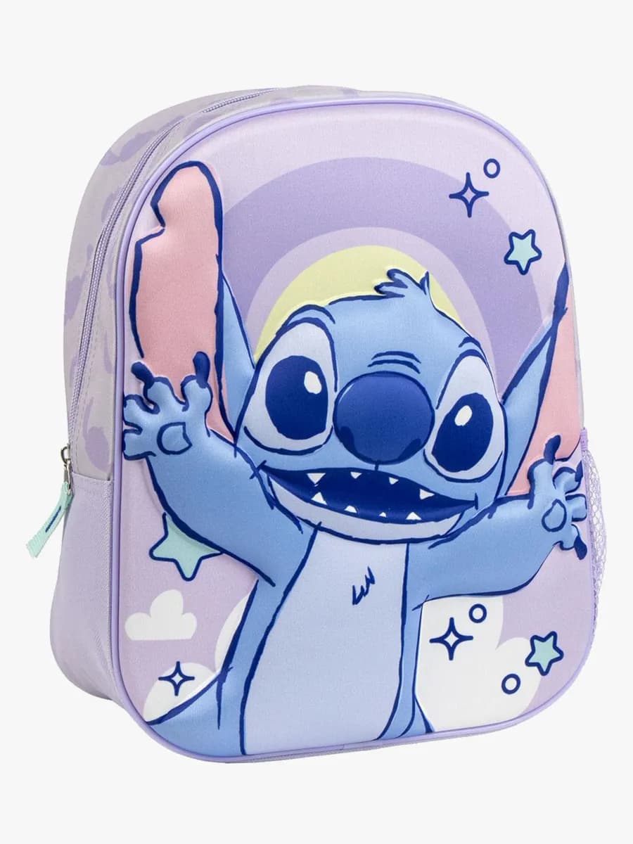 Disney Lilo &  Stitch 3D Ryggsäck, Ljuslila