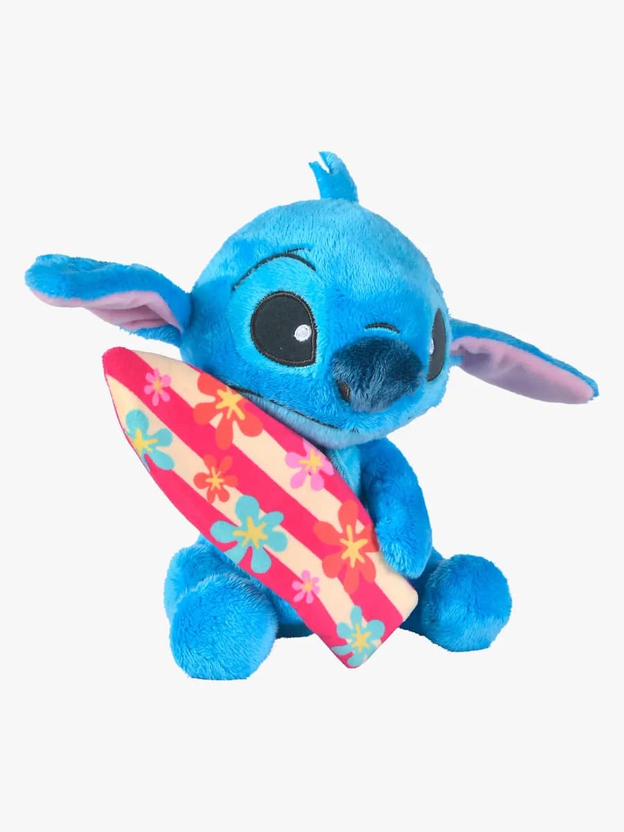 Disney Lilo &  Stitch Gosedjur Stitch med Surfbräda 25 cm