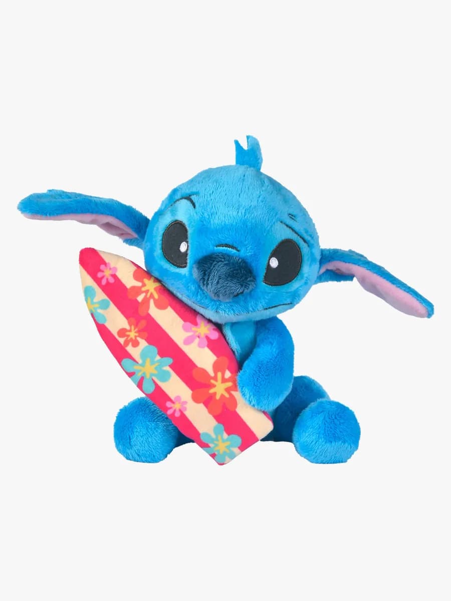Disney Lilo &  Stitch Gosedjur Stitch med Surfbräda 25 cm