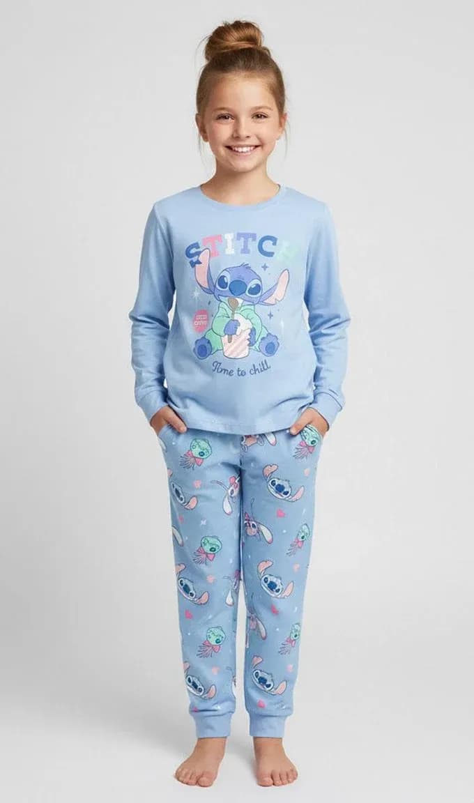 Disney Lilo &  Stitch Pyjamas, Ljusblå, 6 år