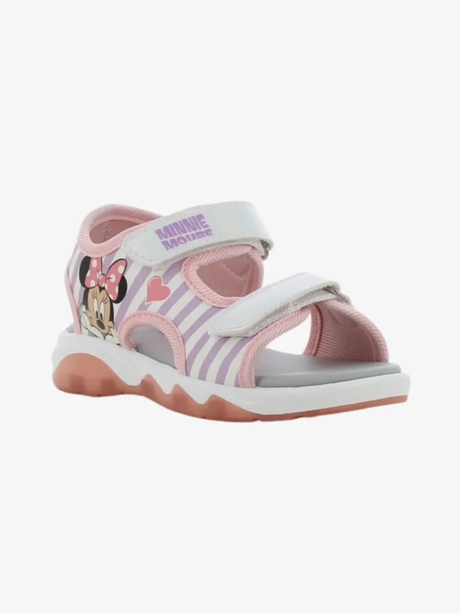 Disney Mimmi Pigg Blinkande Sandaler, White/Light Pink, 24