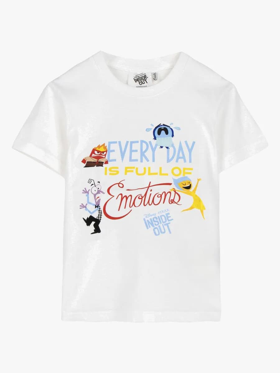 Disney Pixar Insidan Ut T-shirt, Vit, 152-158