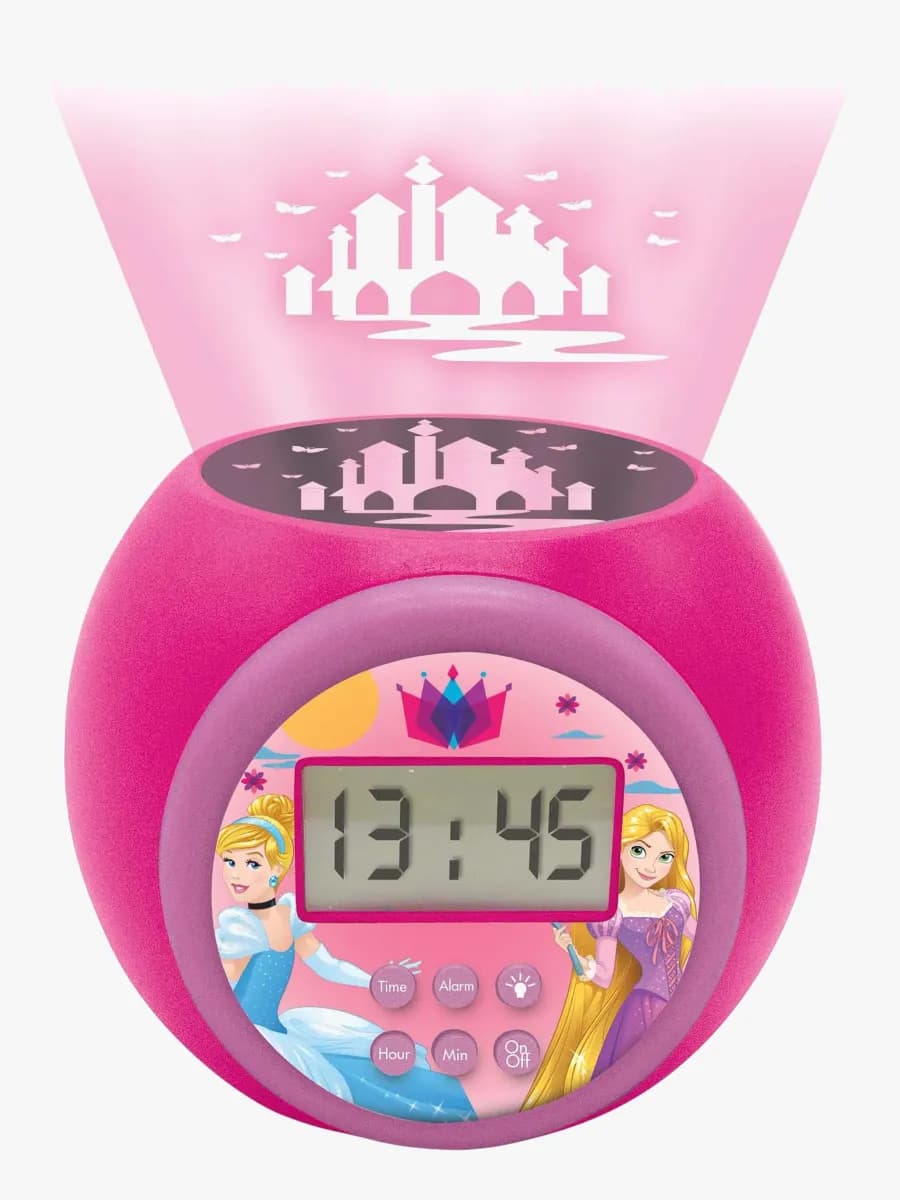 Disney Princess Projector Väckarklocka, Rosa