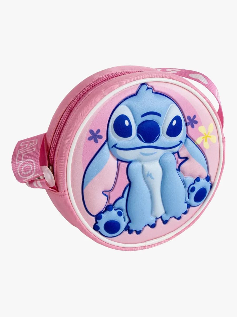 Disney Stitch 3D Axelremsväska, Rosa