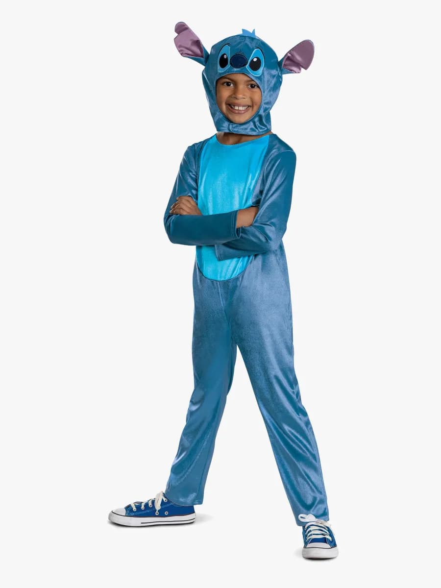 Disney Stitch Utklädnad med Huva, 5-6 år