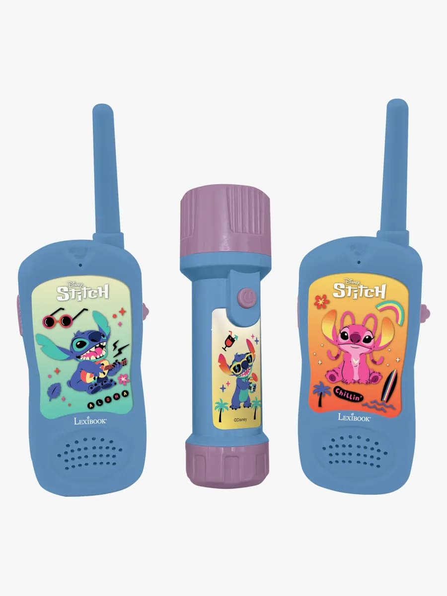 Disney Stitch Walkie-talkies &  Ficklampa 120 m, Barnrum