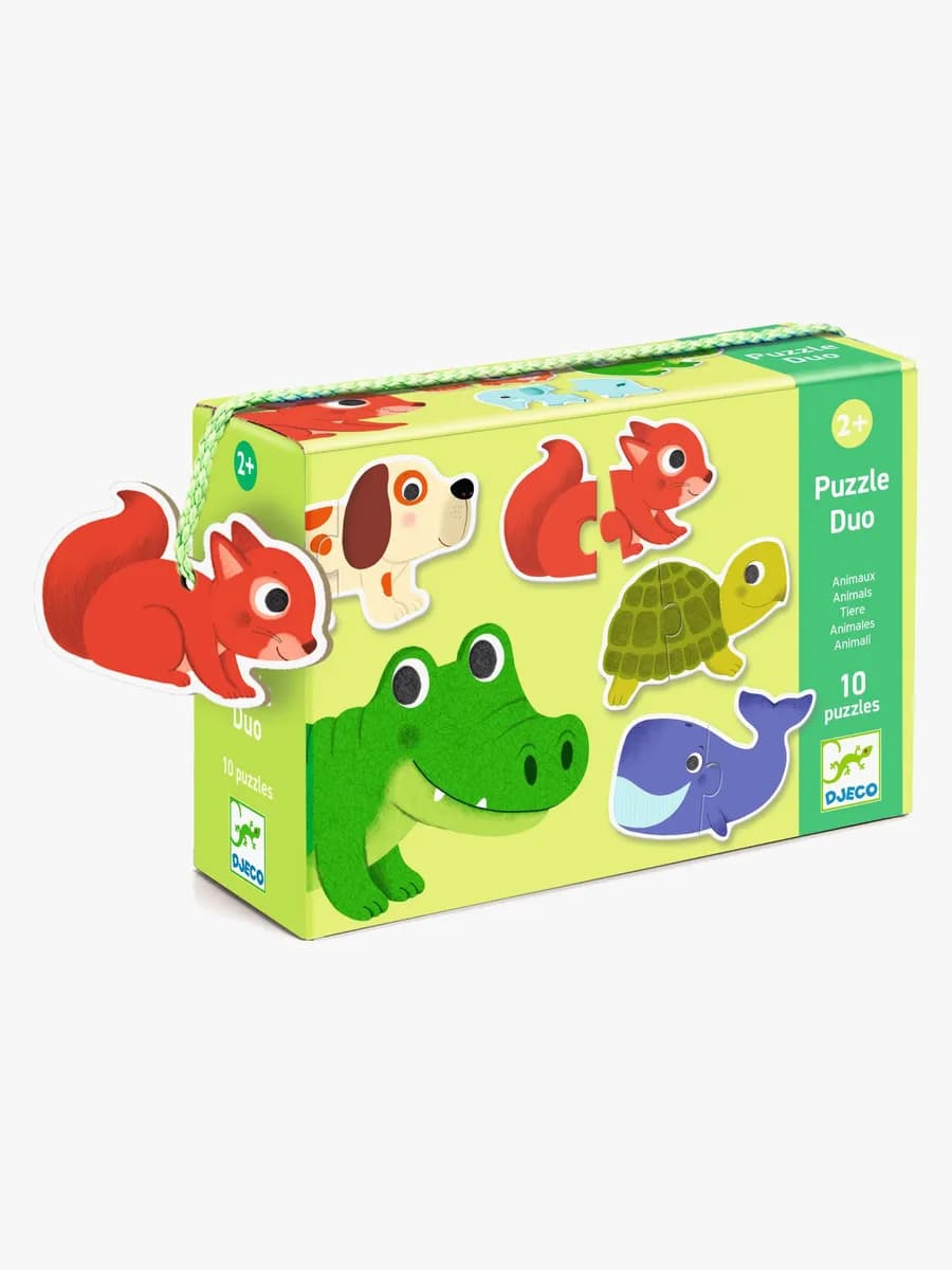 Djeco Duo Pussel Djur 20 Bitar