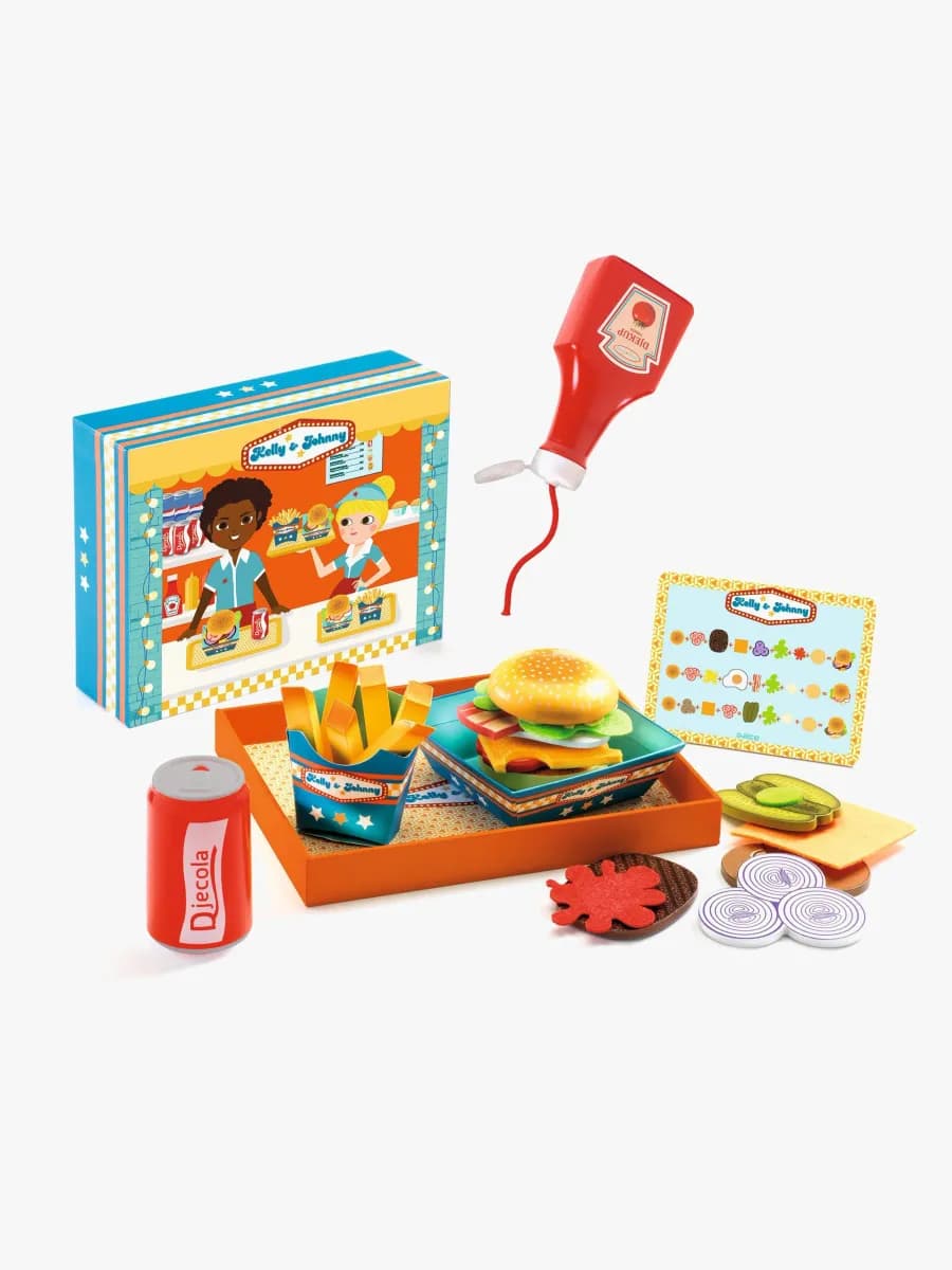 Djeco Lekset Hamburgare Kelly &  Johnny