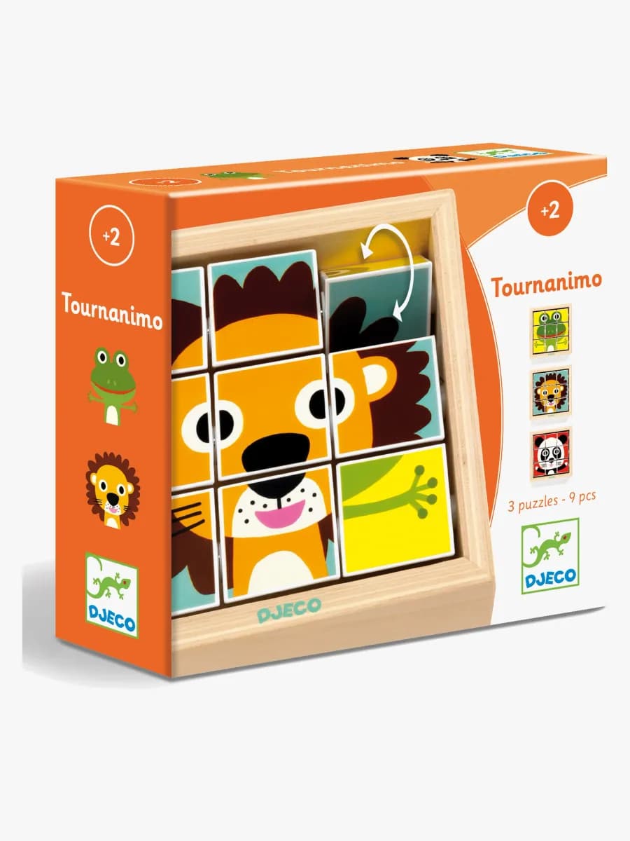 Djeco Pusselbox Tournanimo 3-i-1