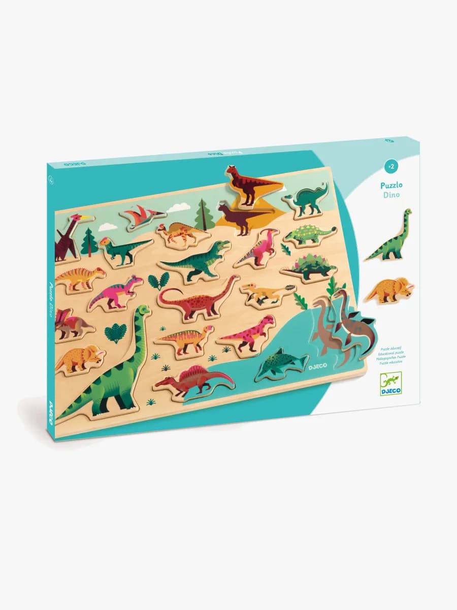 Djeco Träpussel Dino 22 Bitar
