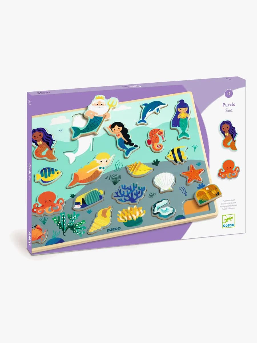 Djeco Träpussel Sea 22 Bitar