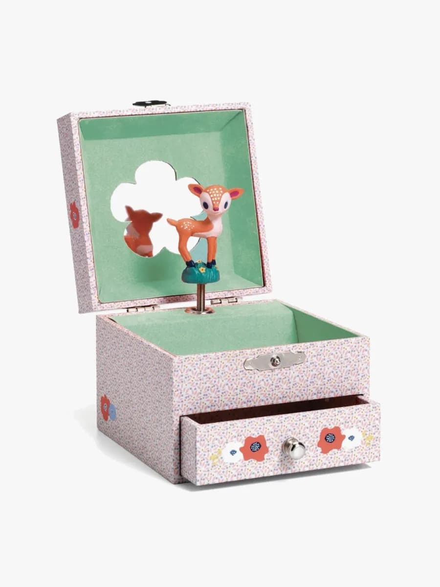 Djeco Wood Fawn Smyckeskrin Och Speldosa