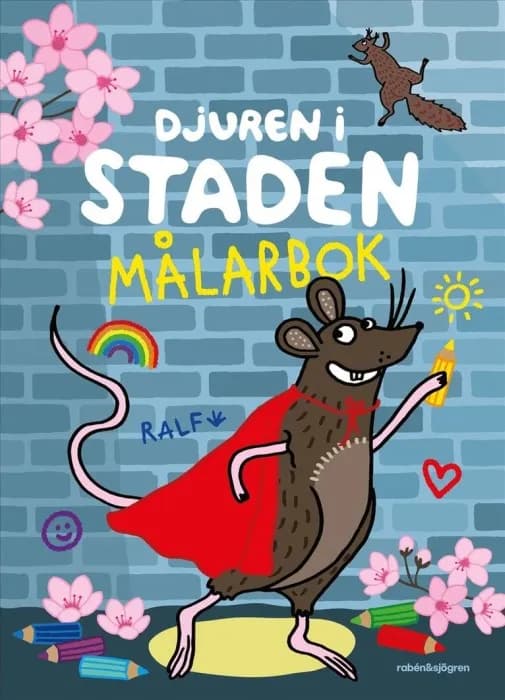 Djuren i staden Målarbok